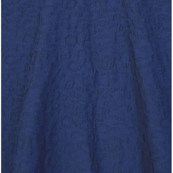 John & Jenn Dress sz XS Knit Vneck Blue black Fit And Flare Stretch Sleeveless - Picture 5 of 5